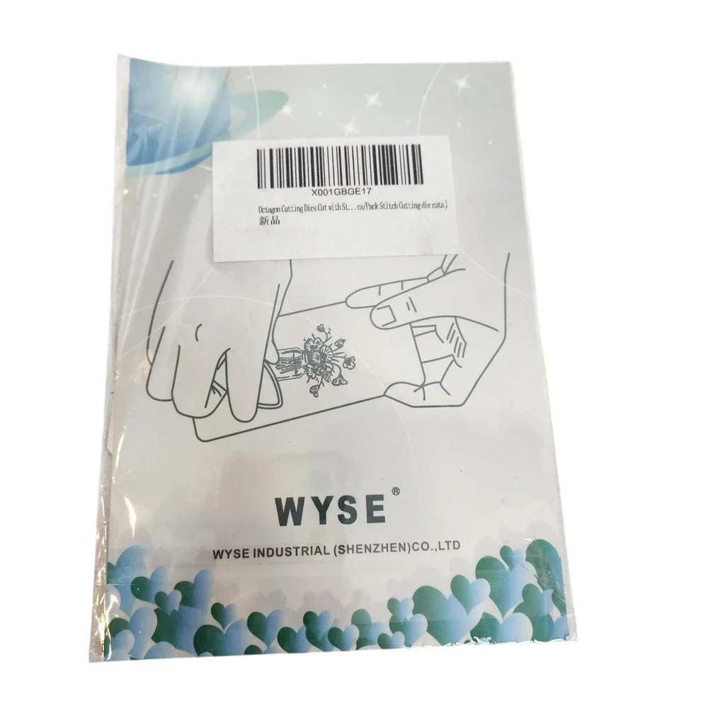 WYSE Octagon Stitched Nesting Metal Cutting Dies Craft Scrapbooking Cardmaking